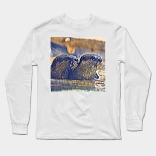 Asian Small-Clawed Otter Long Sleeve T-Shirt